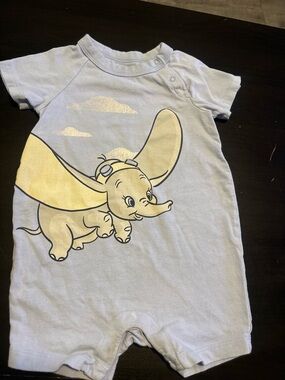 GAP Light Blue Baby Romper with Disney Tag